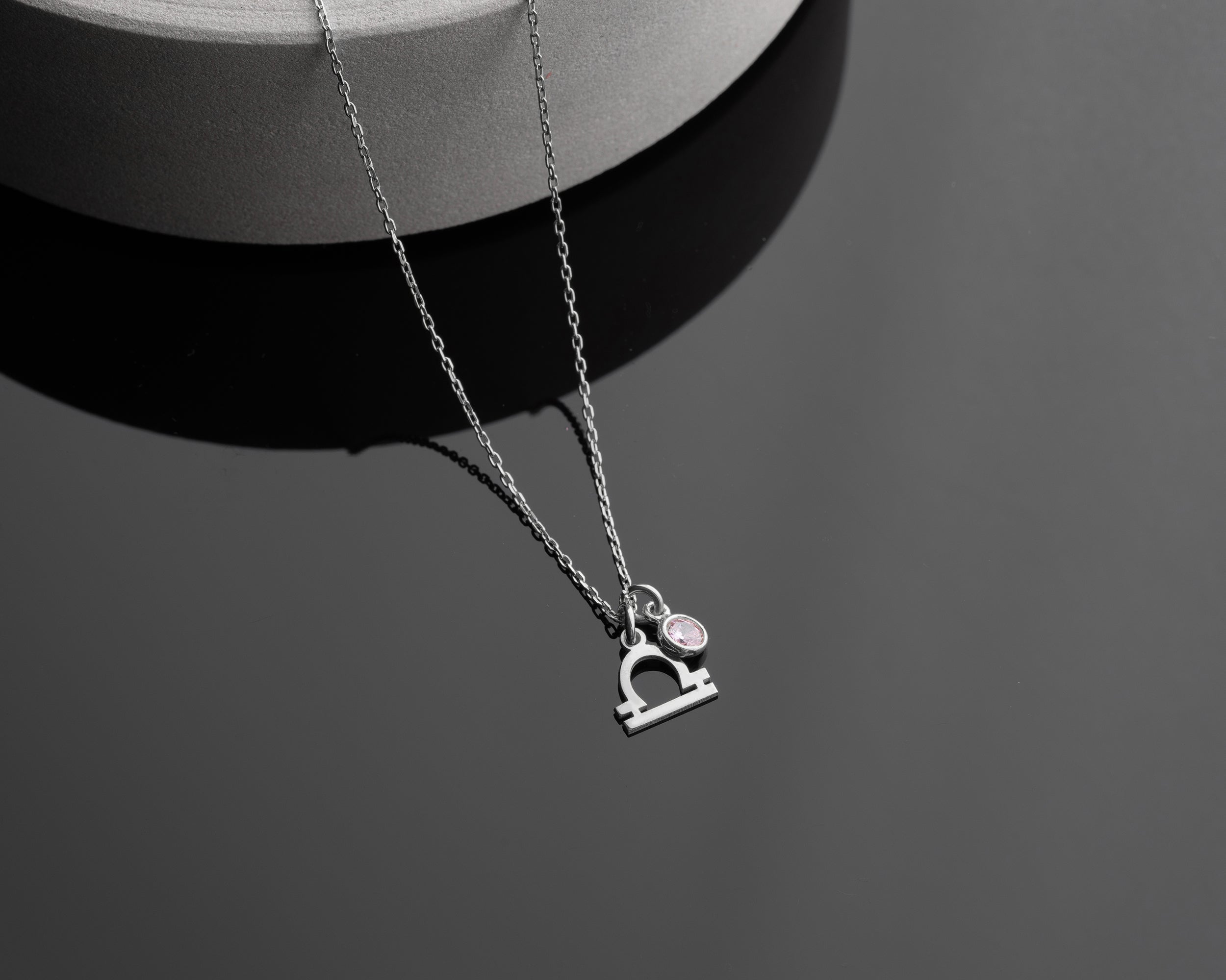 Zodiac Sign and Birthstone Necklace