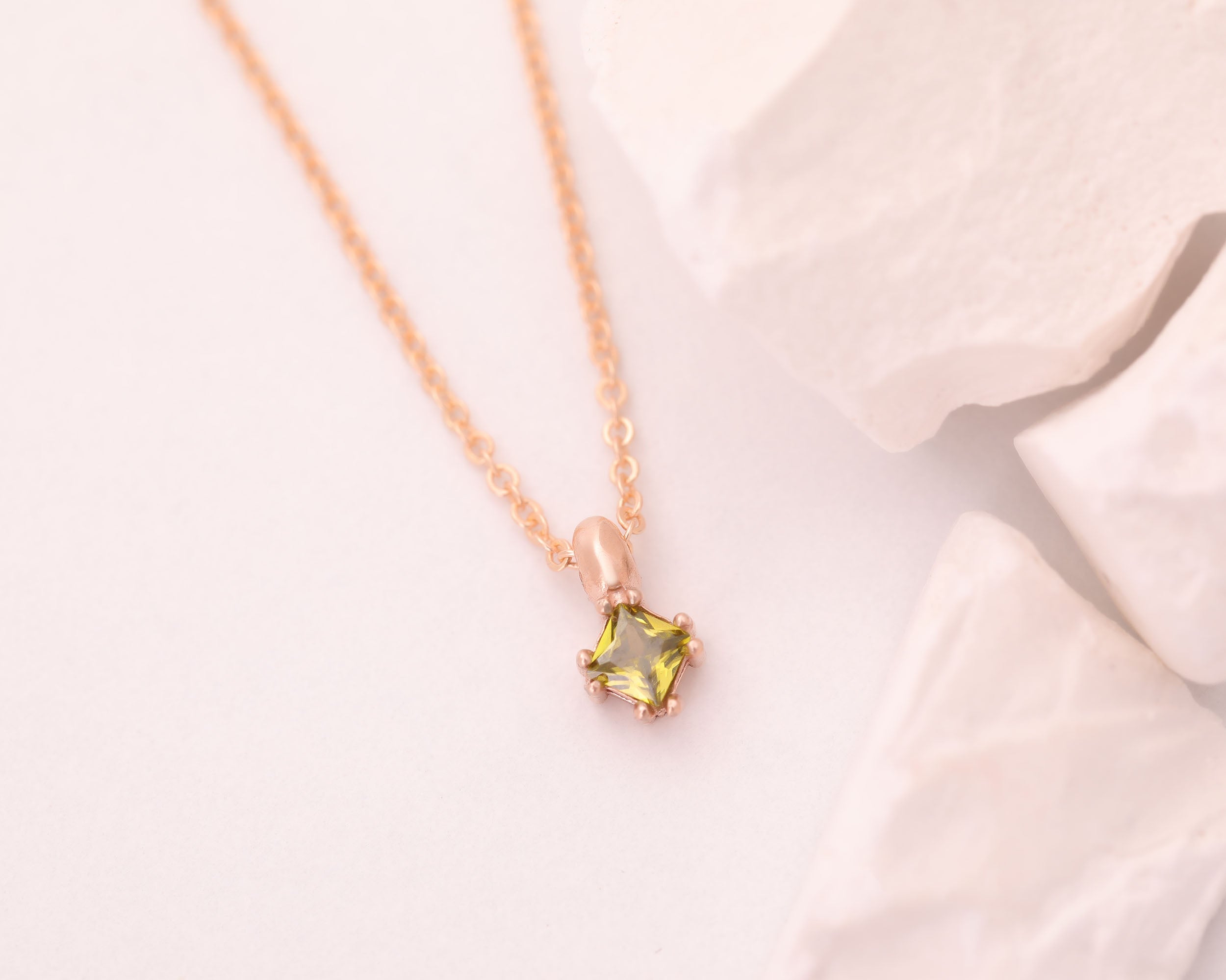 Custom Birthstone Journey Bar Necklace