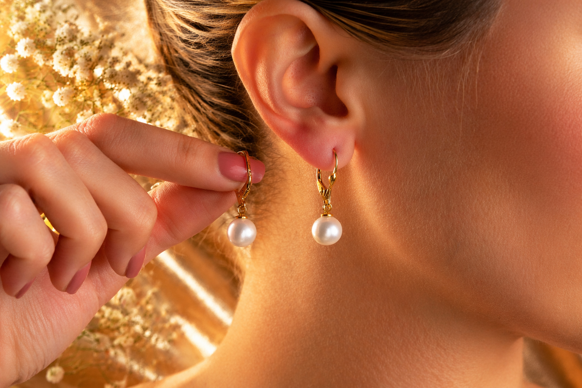 Classic Pearl Drop Earrings