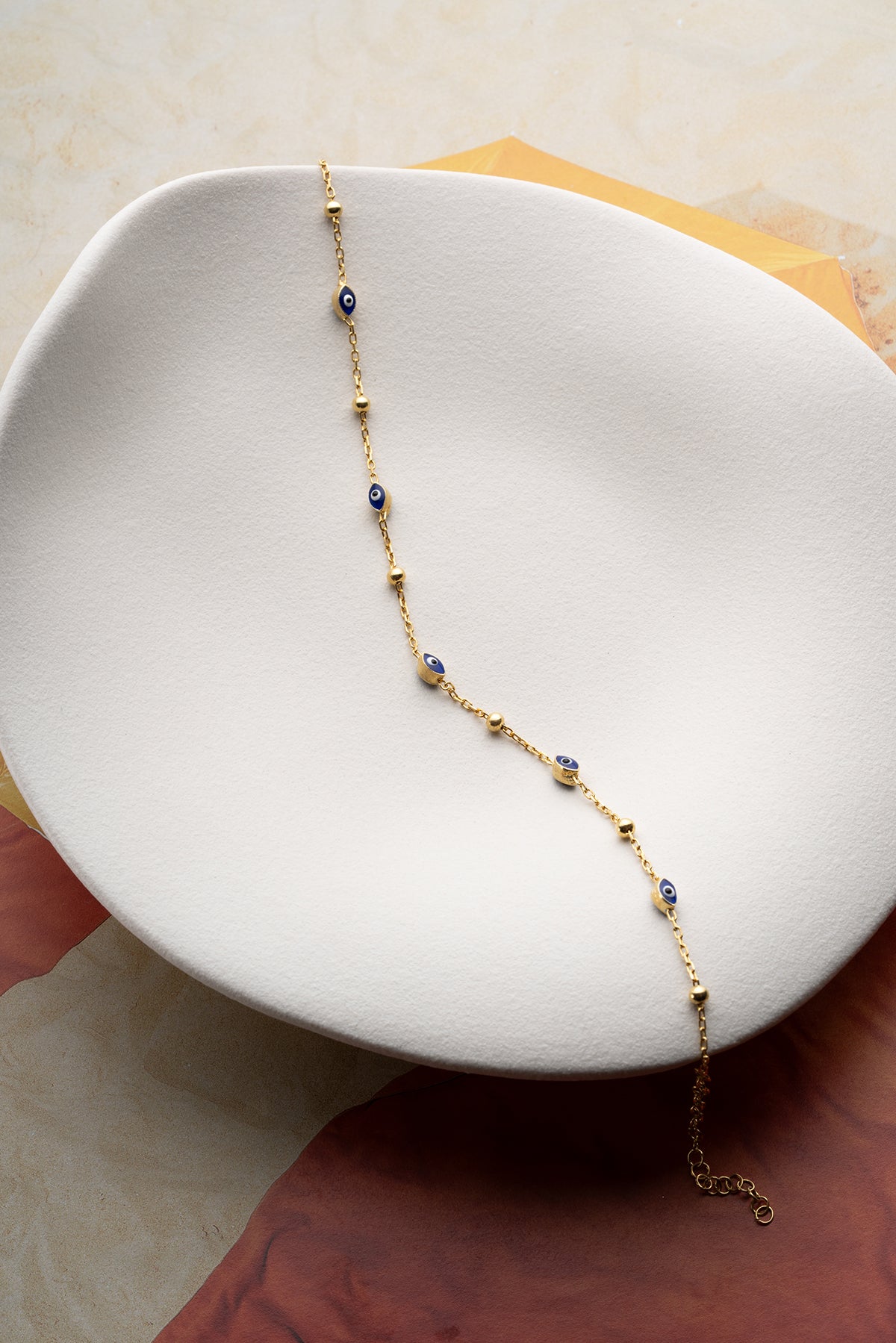 Evil Eye Charm Gold Anklet