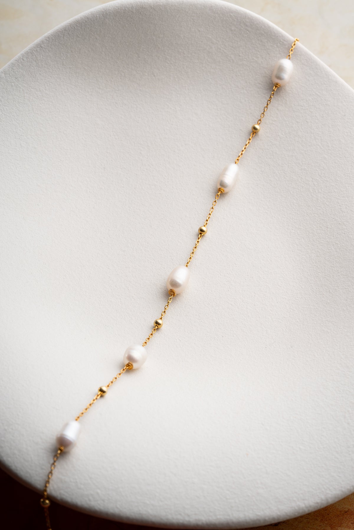 Freshwater Pearl Station Anklet