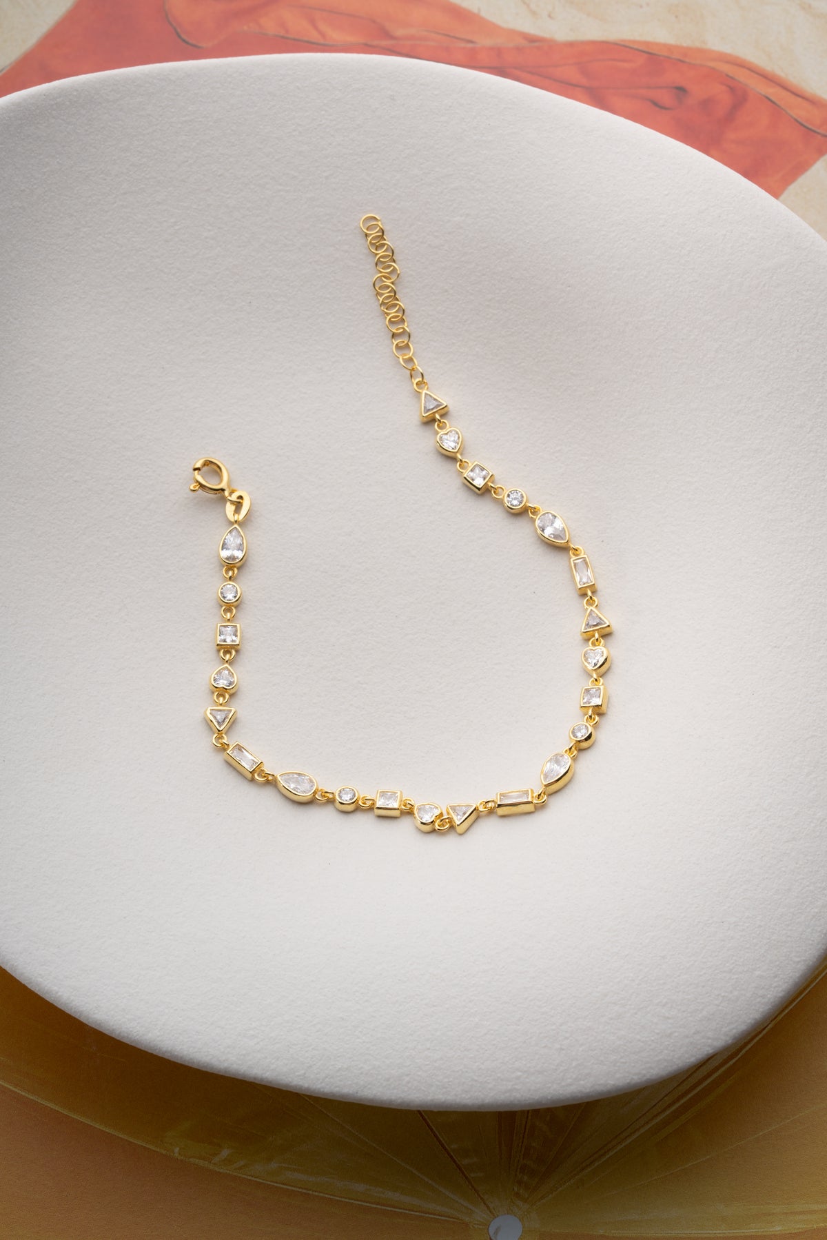 Mixed Cut Crystal Tennis Bracelet
