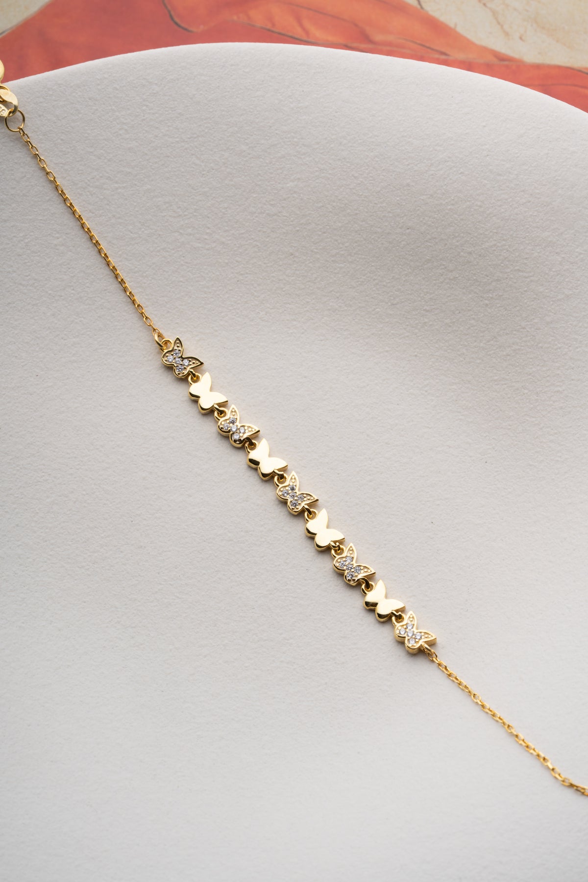 Butterfly Station Chain Bracelet