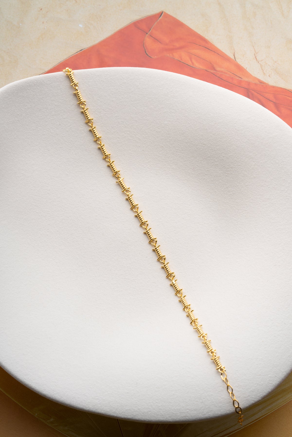 Twisted Wire Link Chain Bracelet