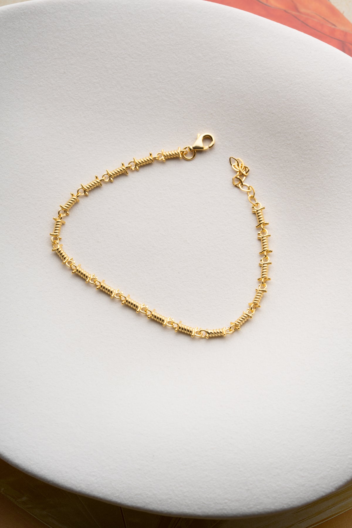 Twisted Wire Link Chain Bracelet