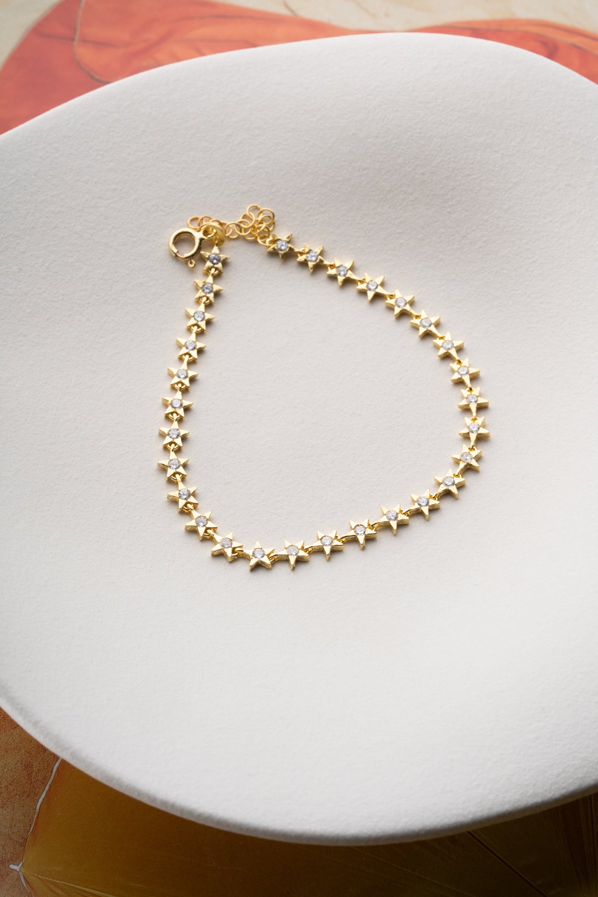 Pave Star Chain Bracelet