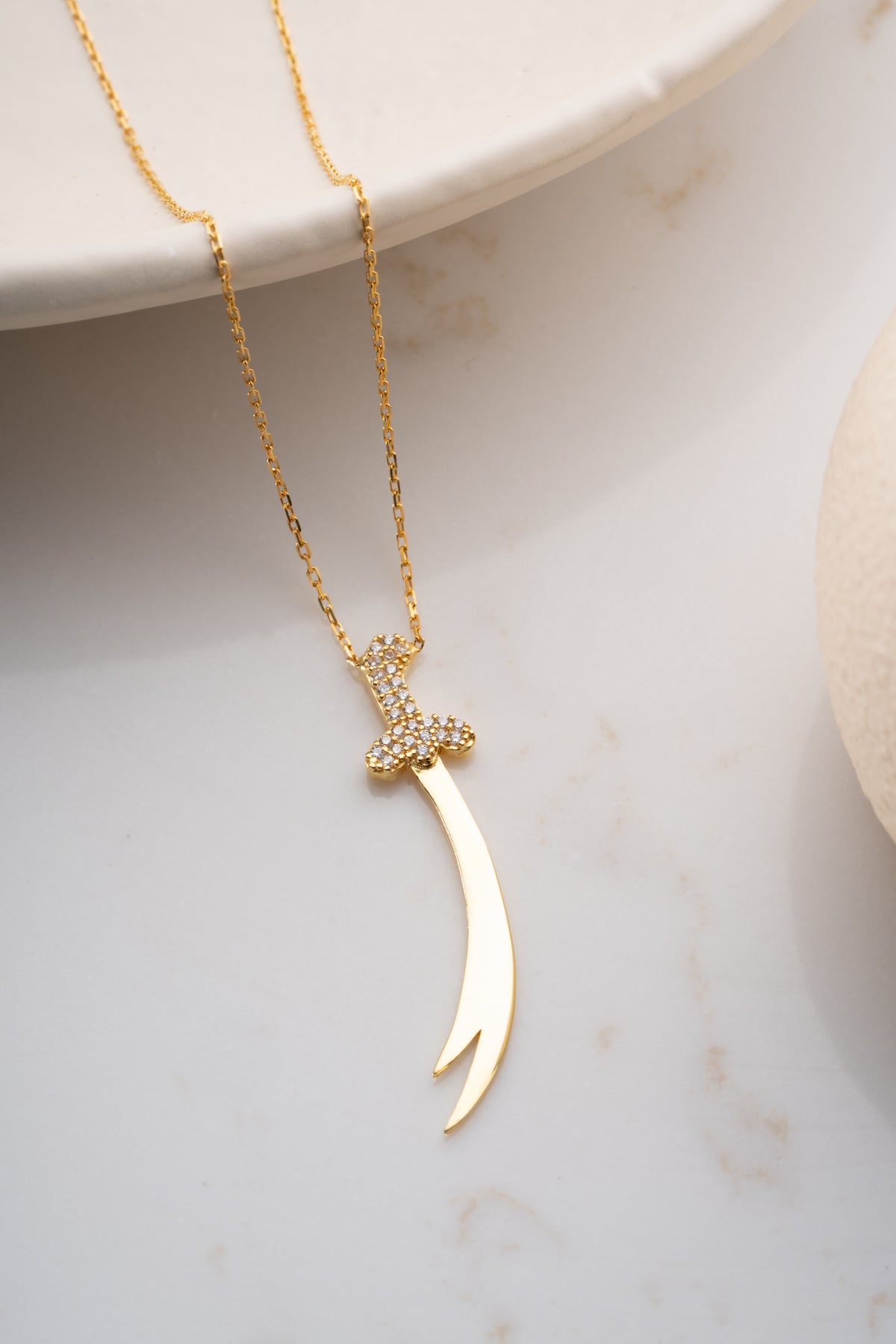 Zulfiqar Sword Pendant Necklace