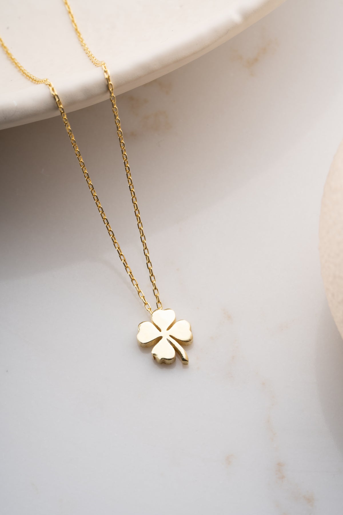 Gold Four Leaf Clover Necklace