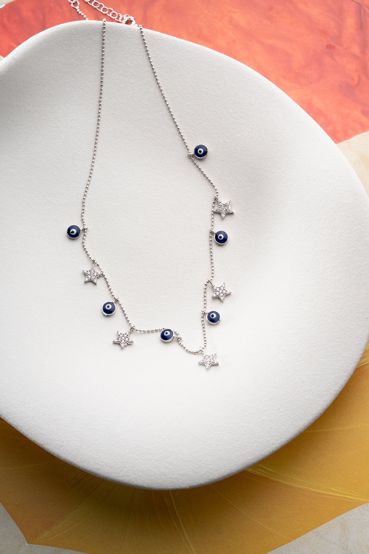 Evil Eye Star Charm Necklace