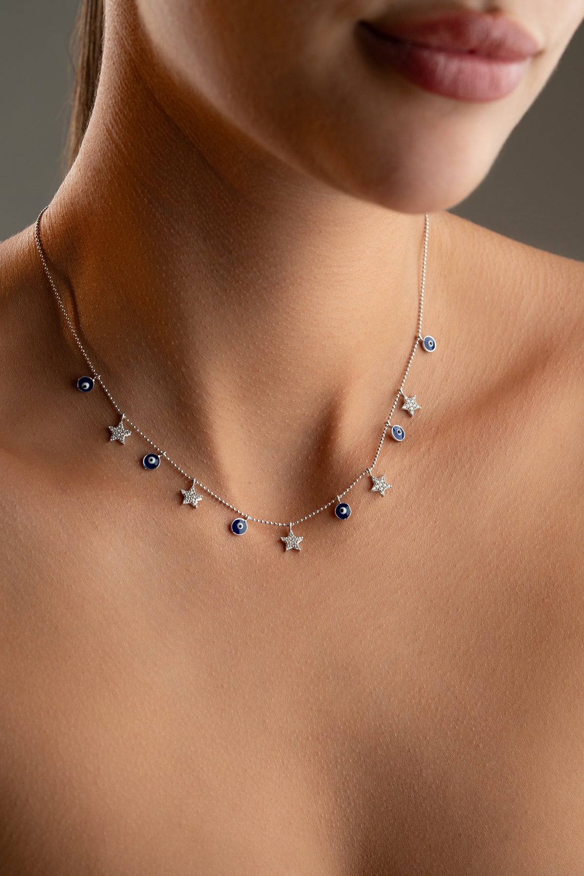 Evil Eye Star Charm Necklace
