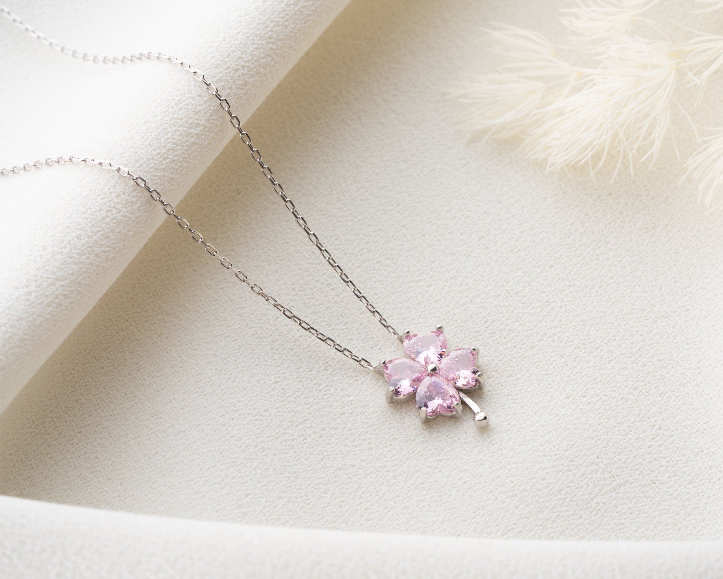 Birthstone Four Leaf Clover Necklace