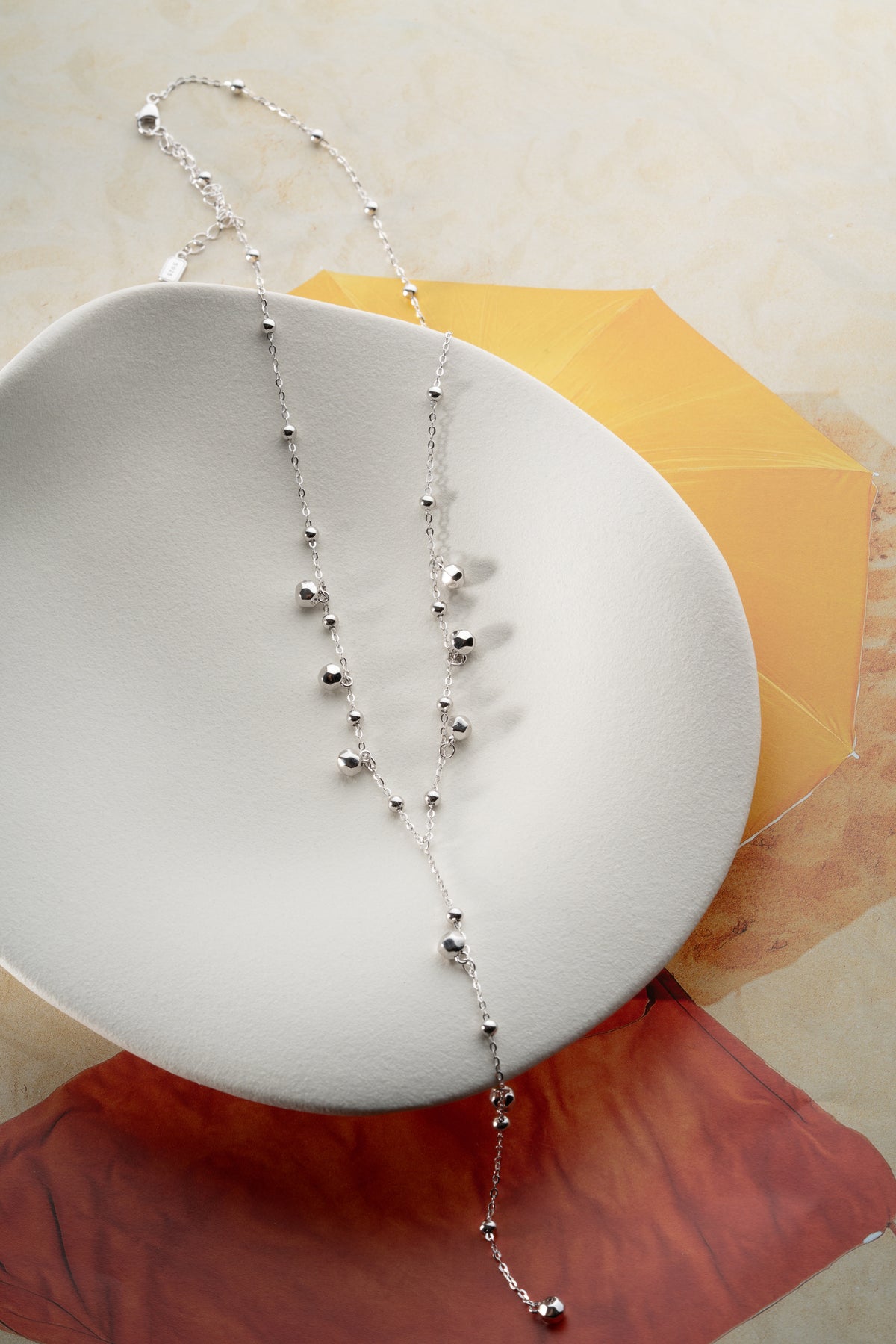 Beaded Y Drop Lariat Necklace