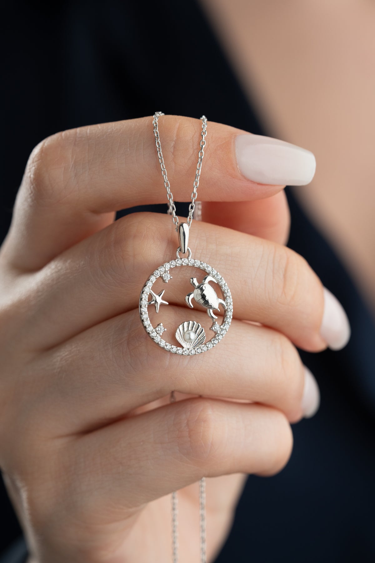 Sea Turtle Starfish Shell Necklace