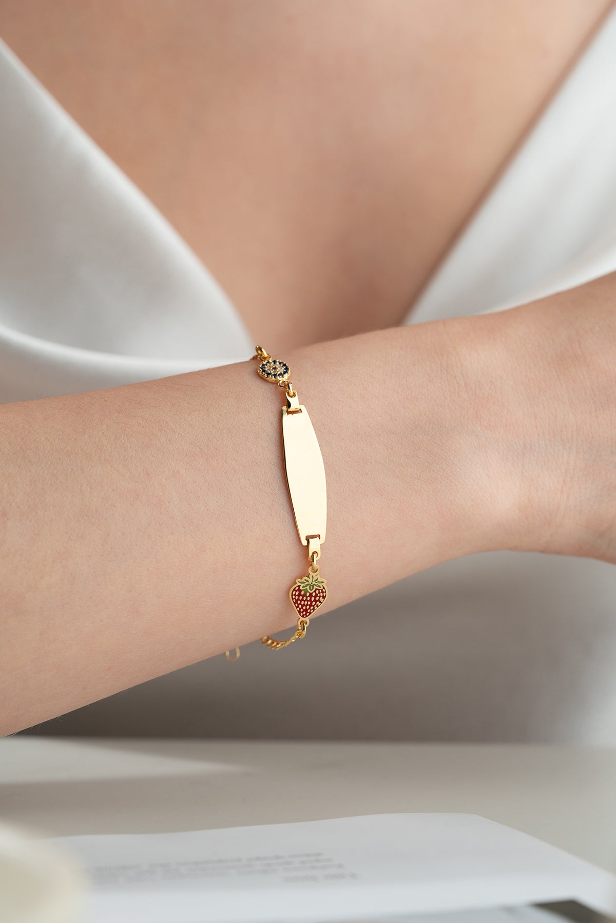 Personalized Baby Name and Date Bracelet