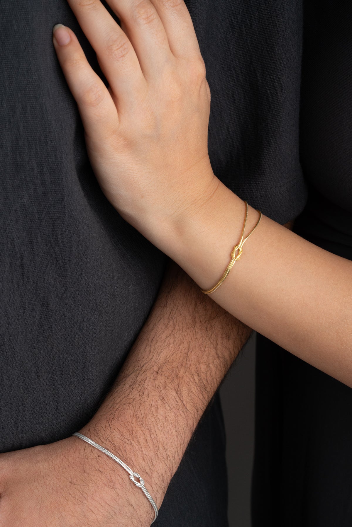 His and Hers Knot Bracelet Set