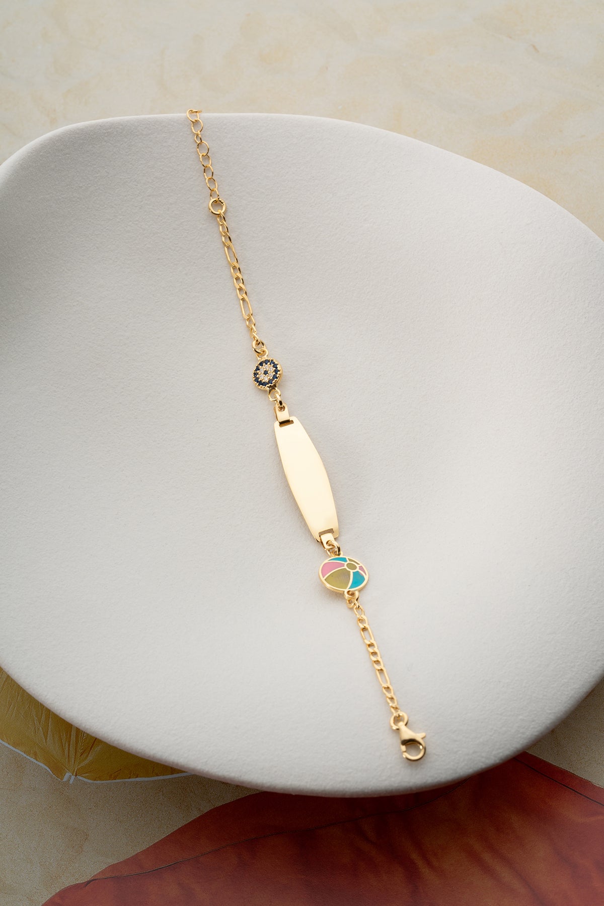 Personalized Baby Beach Ball ID Bracelet