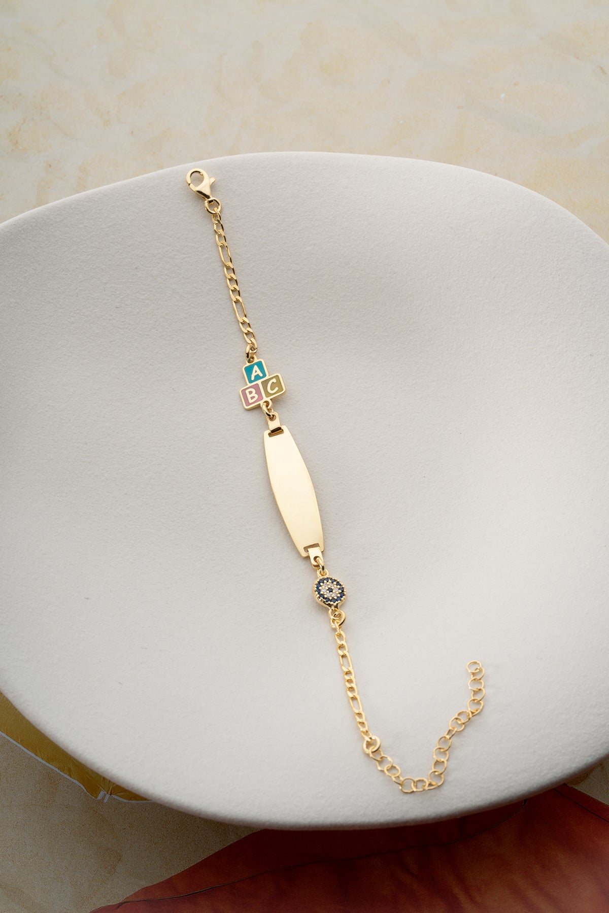 Custom Baby ID Bracelet with Name and Date