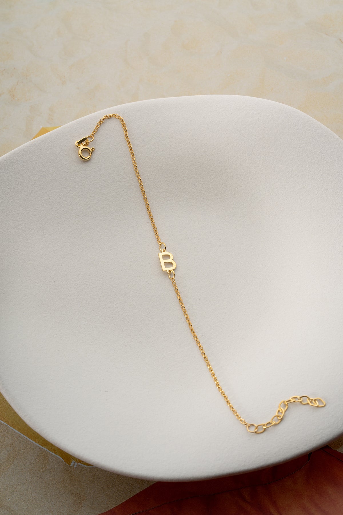 Custom Initial Bracelet in Gold