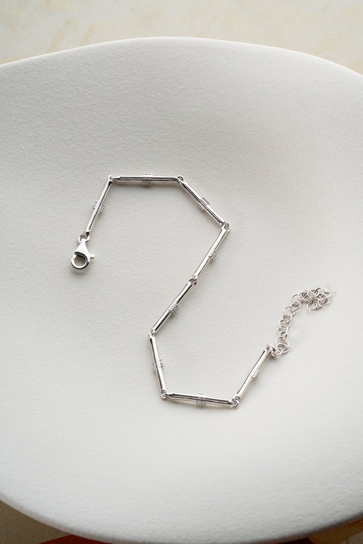 Pave Crystal Bar Link Bracelet