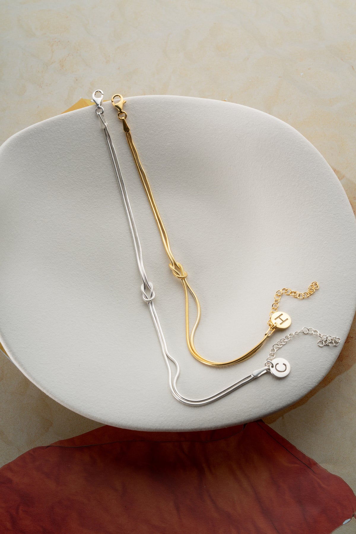 His and Hers Knot Bracelet Set