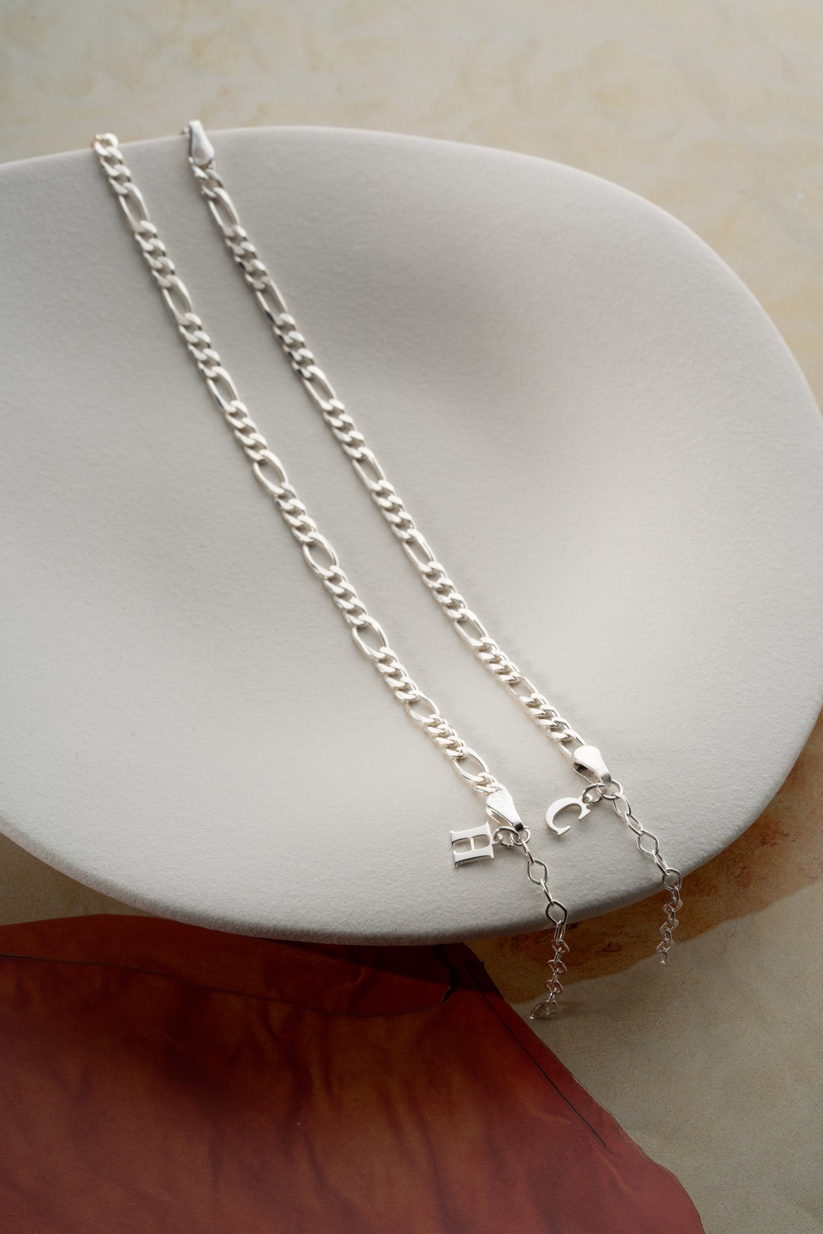 His and Hers Figaro Chain Bracelet Set