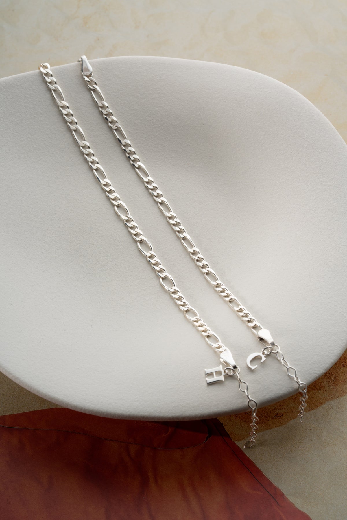 His and Hers Figaro Chain Bracelet Set