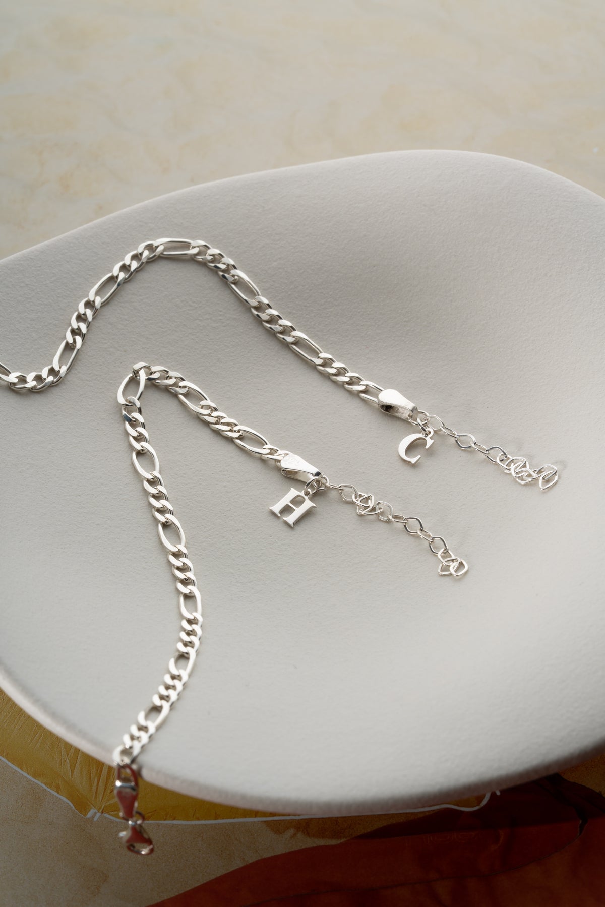 His and Hers Figaro Chain Bracelet Set