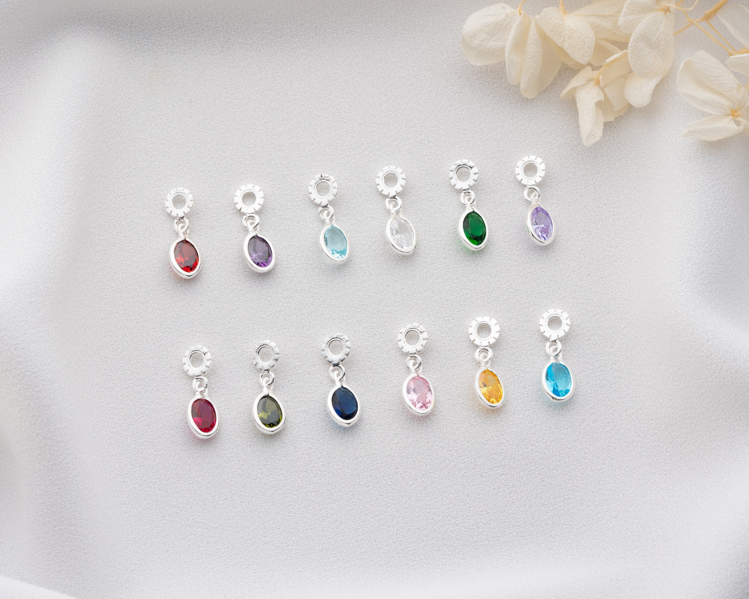 Custom Birthstone Dangle Charm