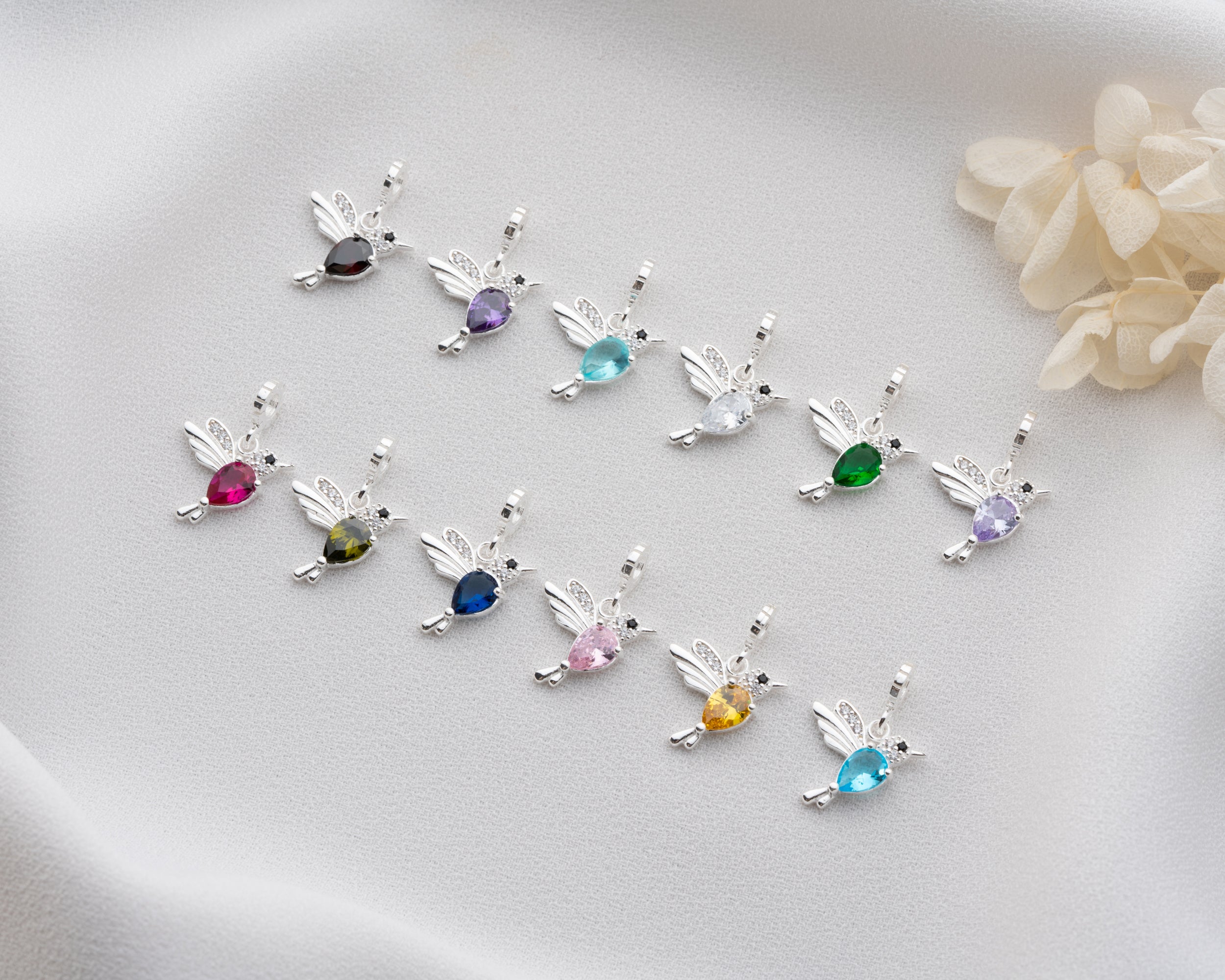 Custom Birthstone Dangle Charm