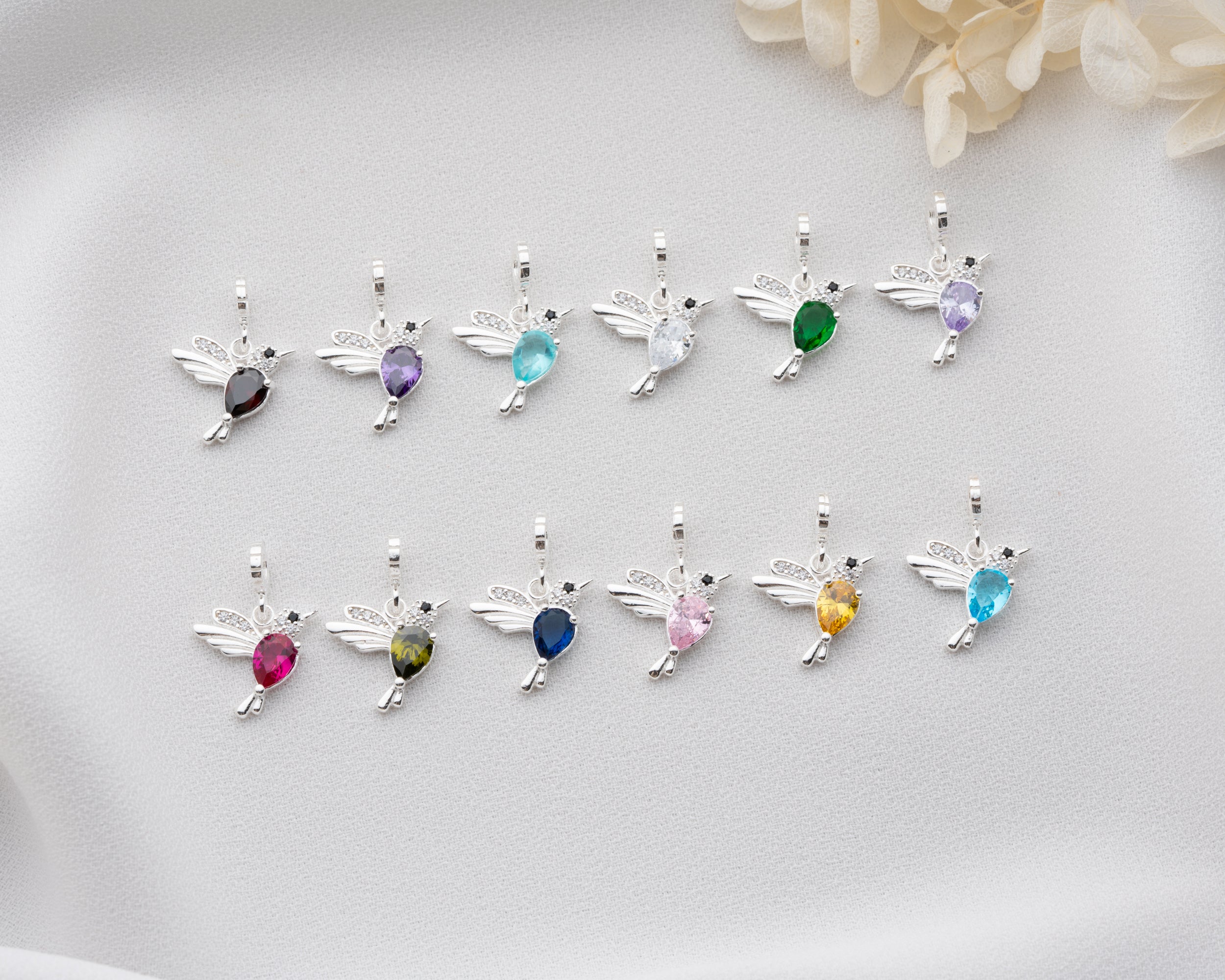 Custom Birthstone Dangle Charm
