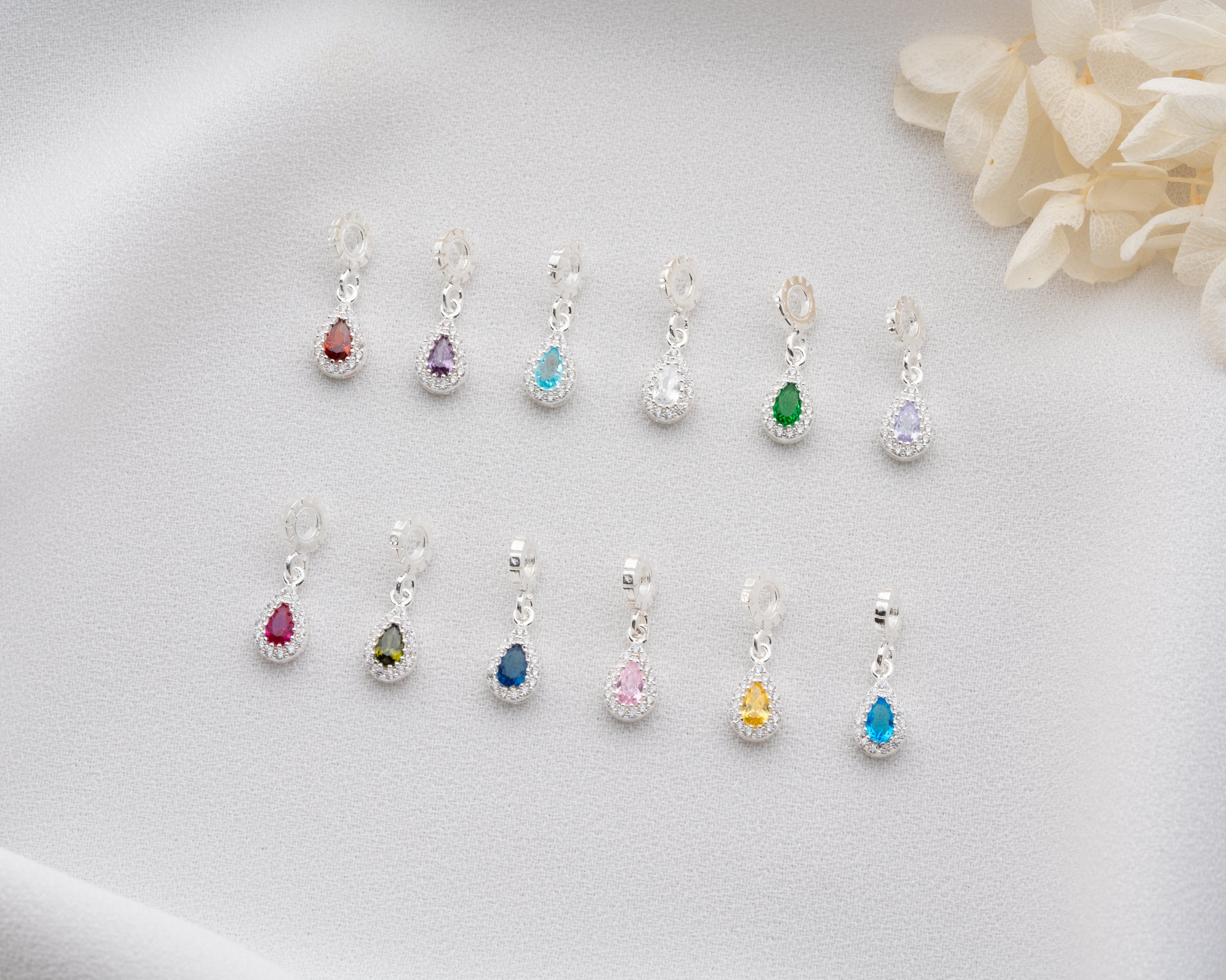 Custom Birthstone Dangle Charm
