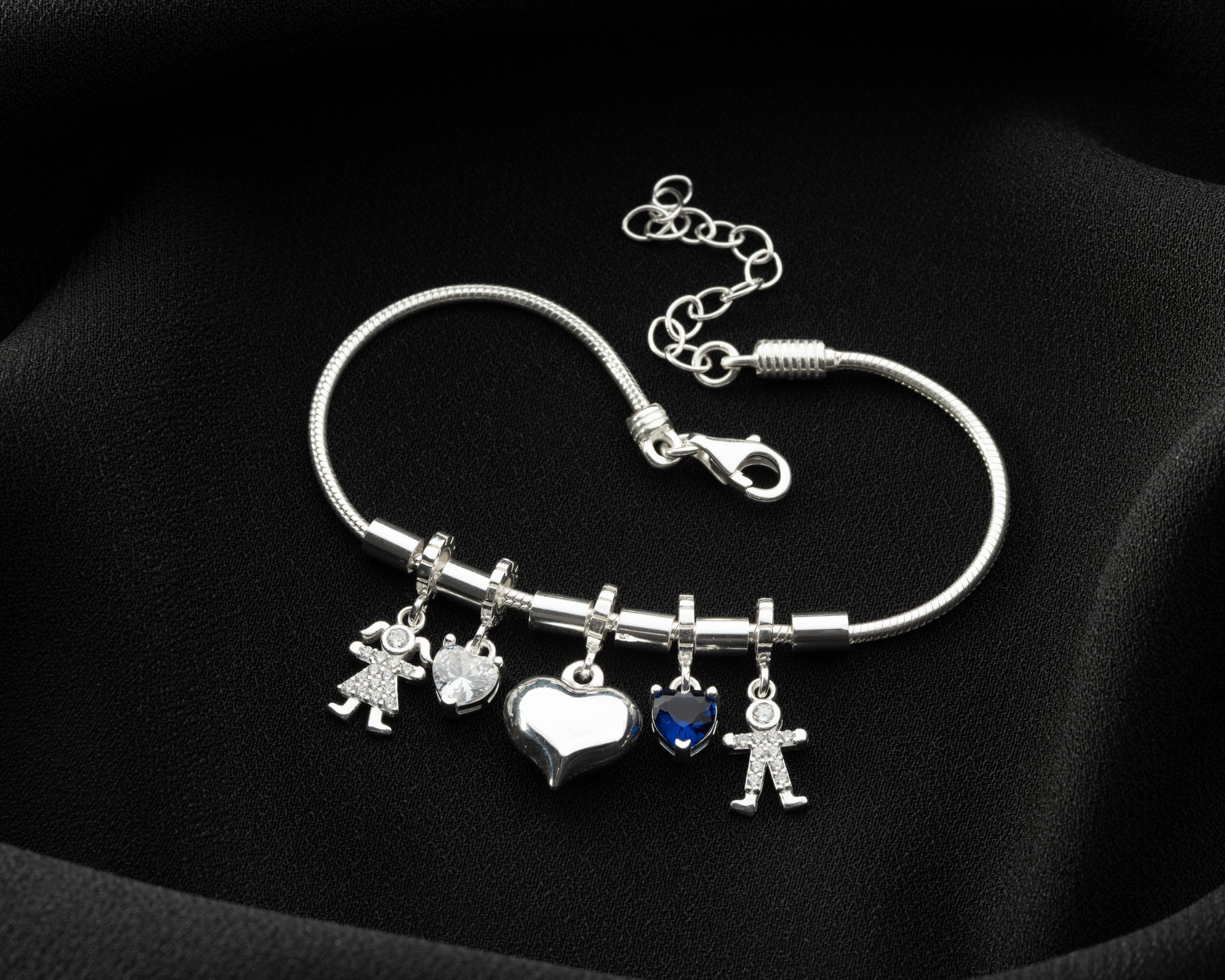 Custom Paw Print Birthstone Necklace