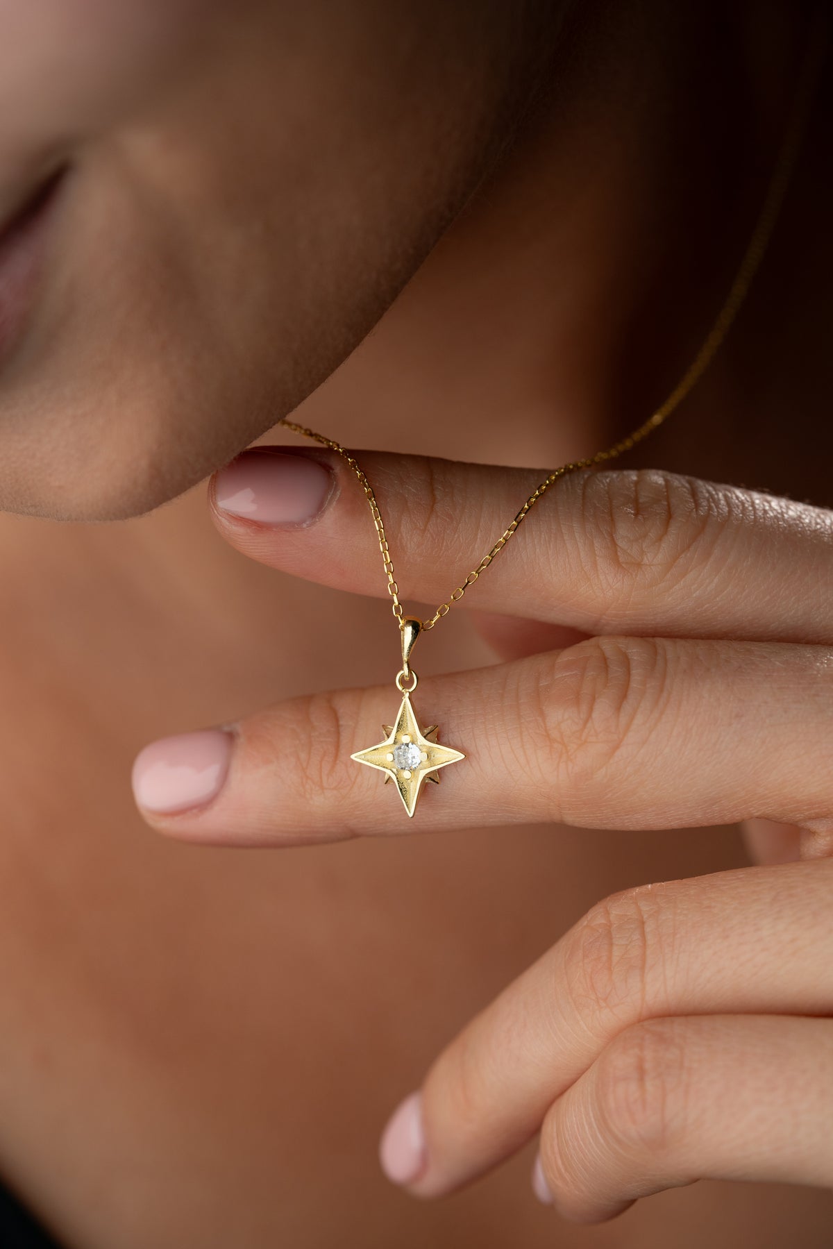 Sparkling Star Charm Necklace