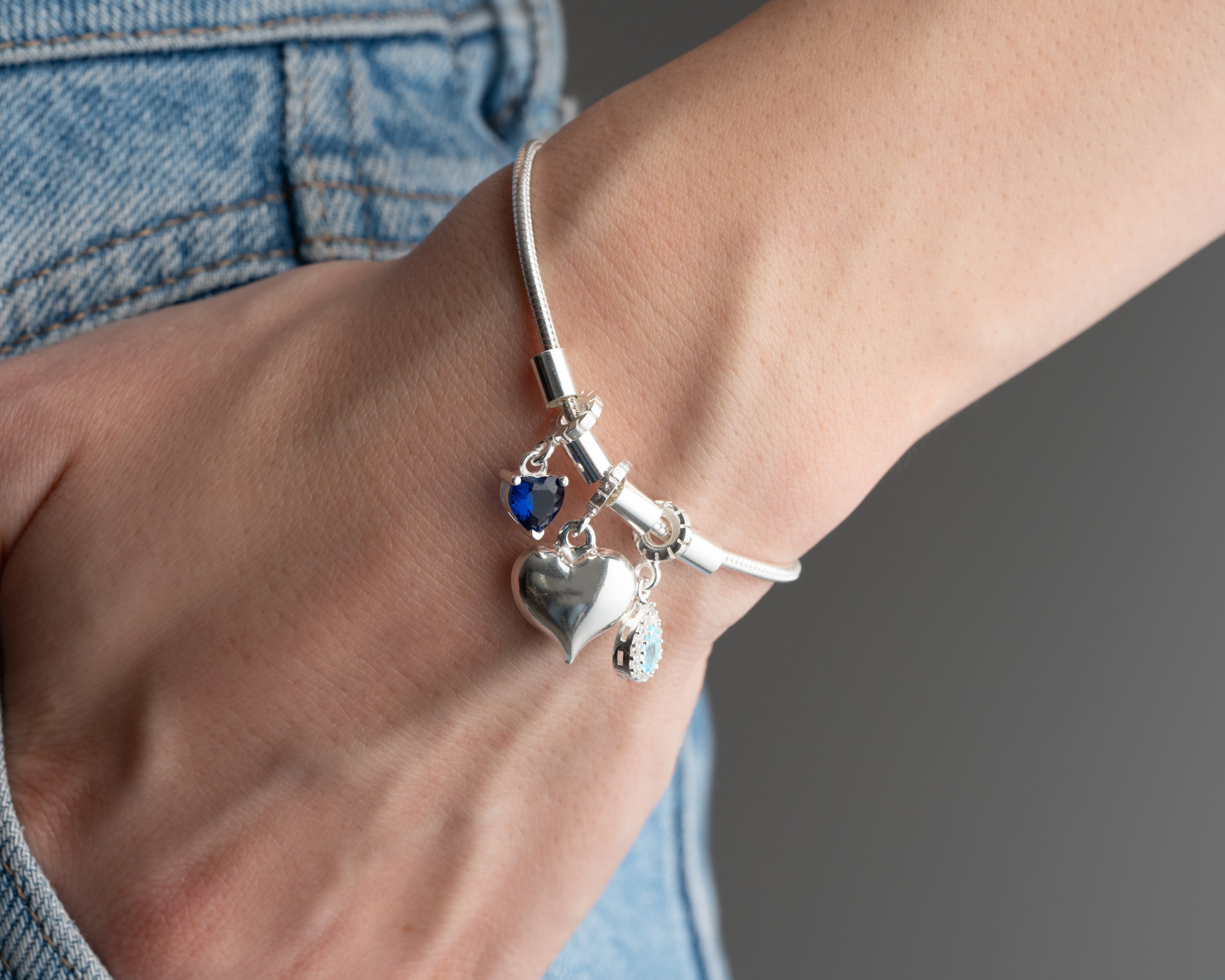 Custom Paw Print Birthstone Necklace