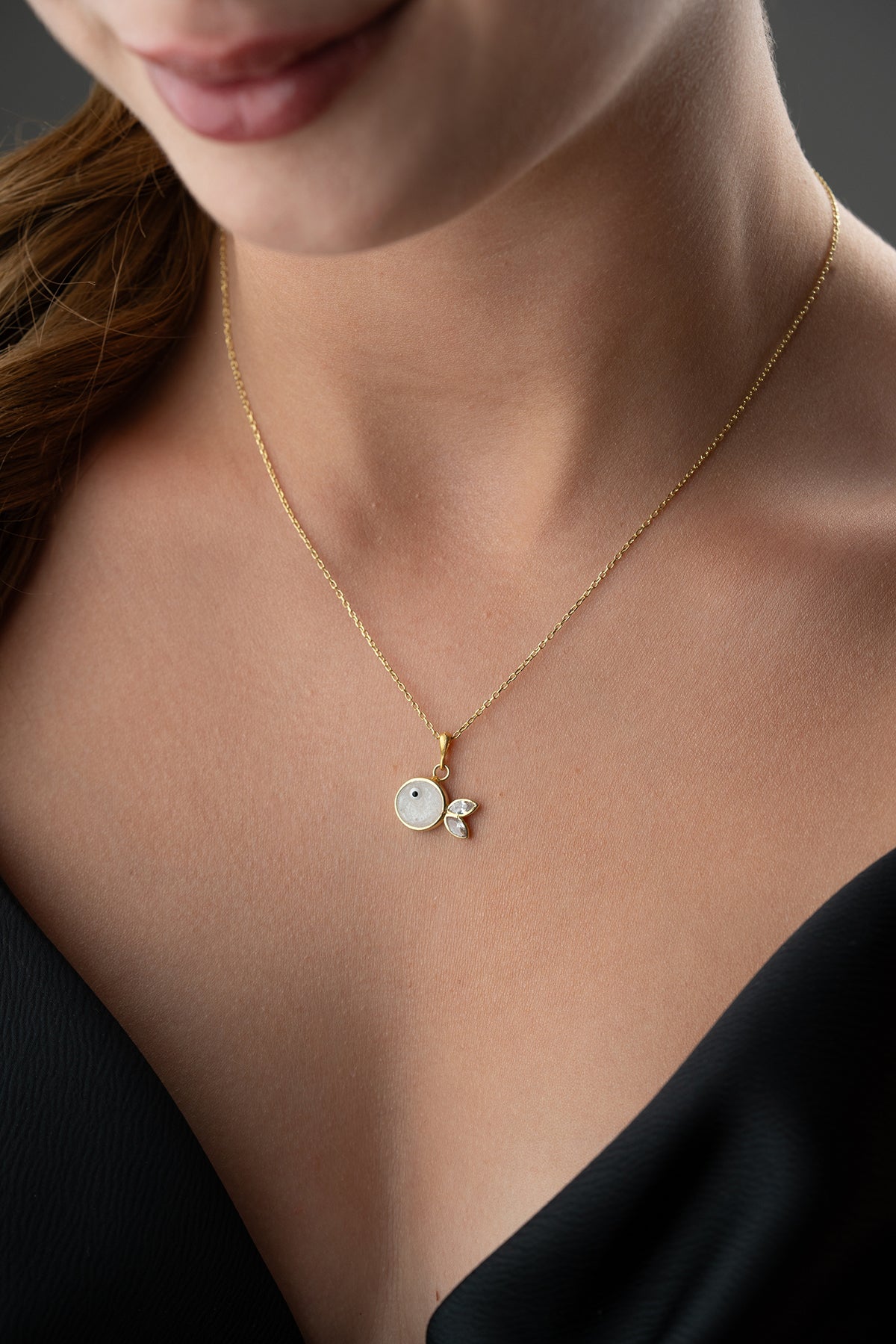 Mother of Pearl Fish Pendant Necklace