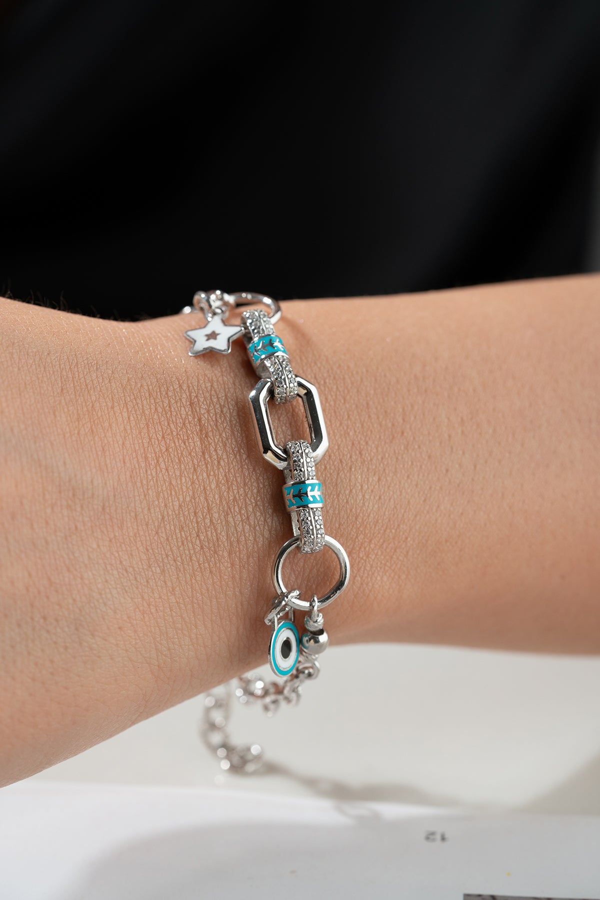 Evil Eye Star Charm Bracelet