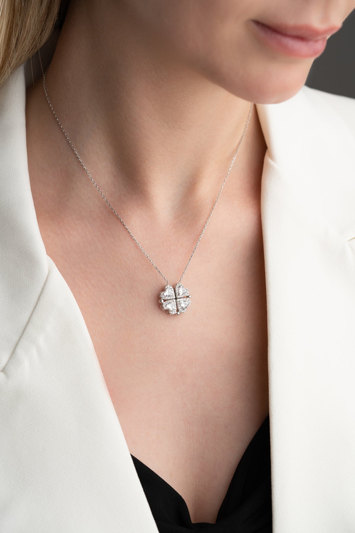 Four Leaf Clover Pendant Necklace