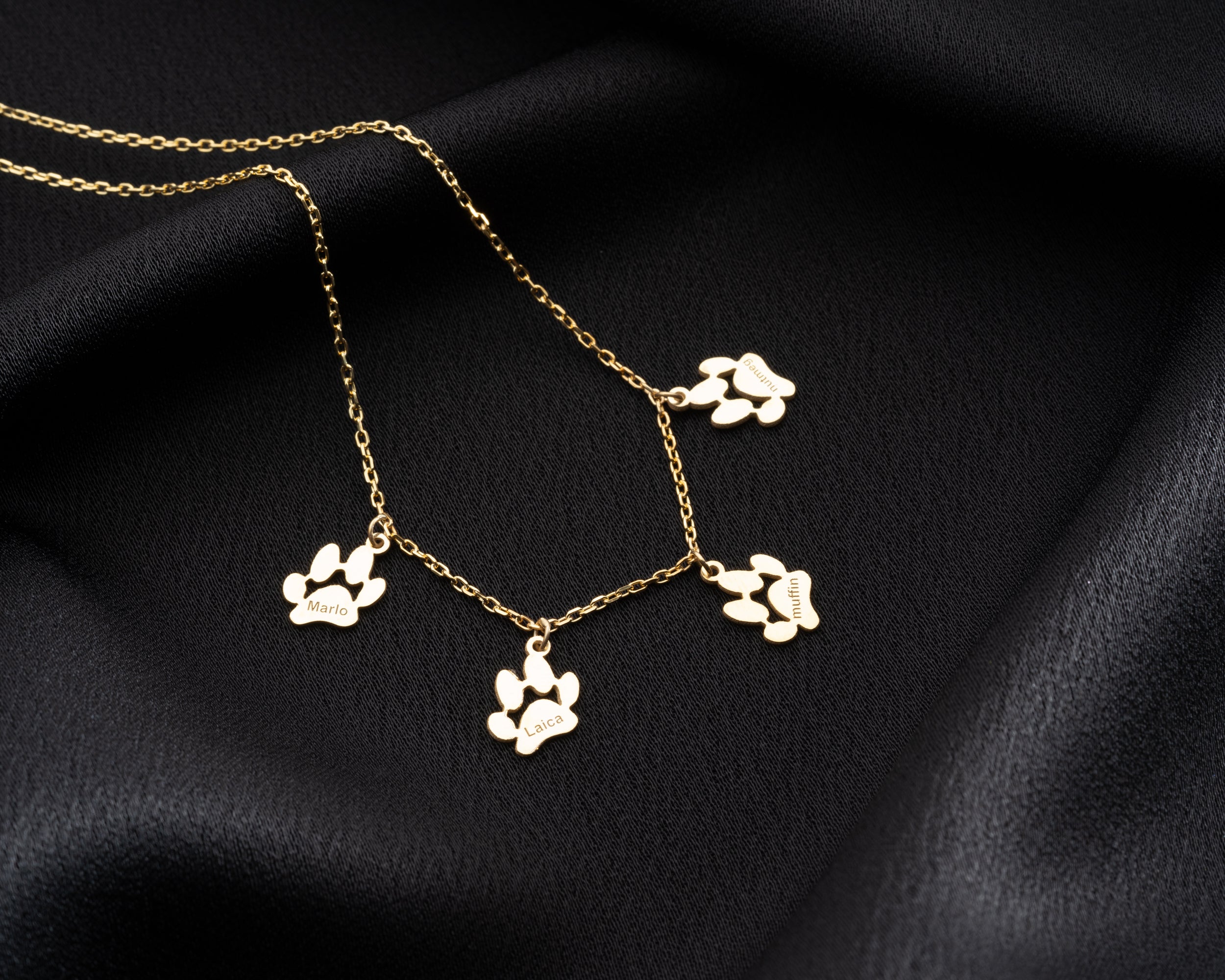 Personalized Pet Paw Print Necklace