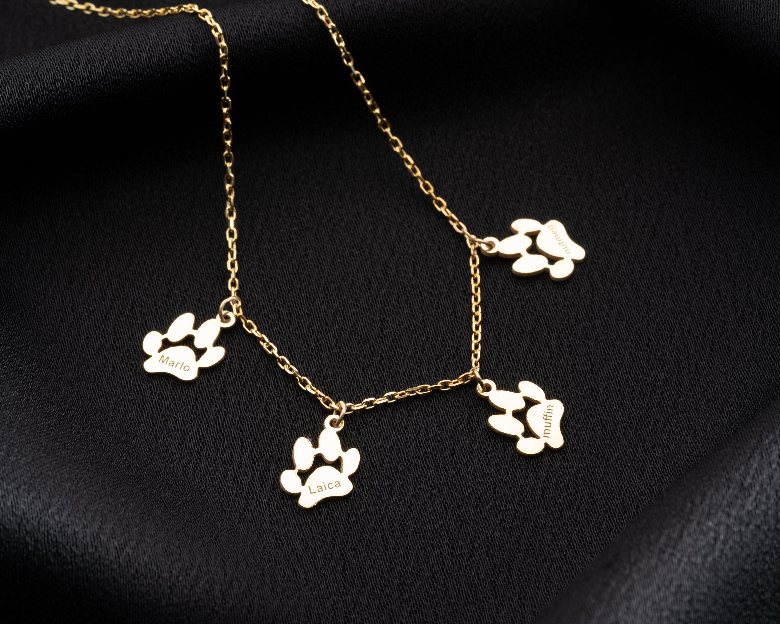 Personalized Pet Paw Print Necklace