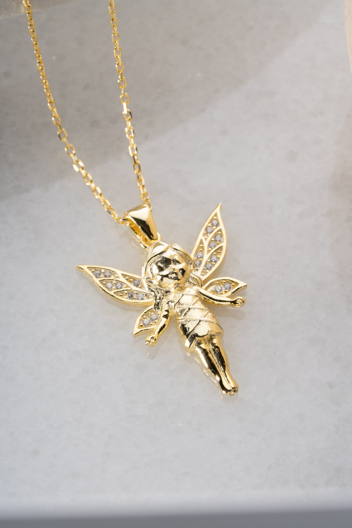 Crystal Fairy Pendant Necklace