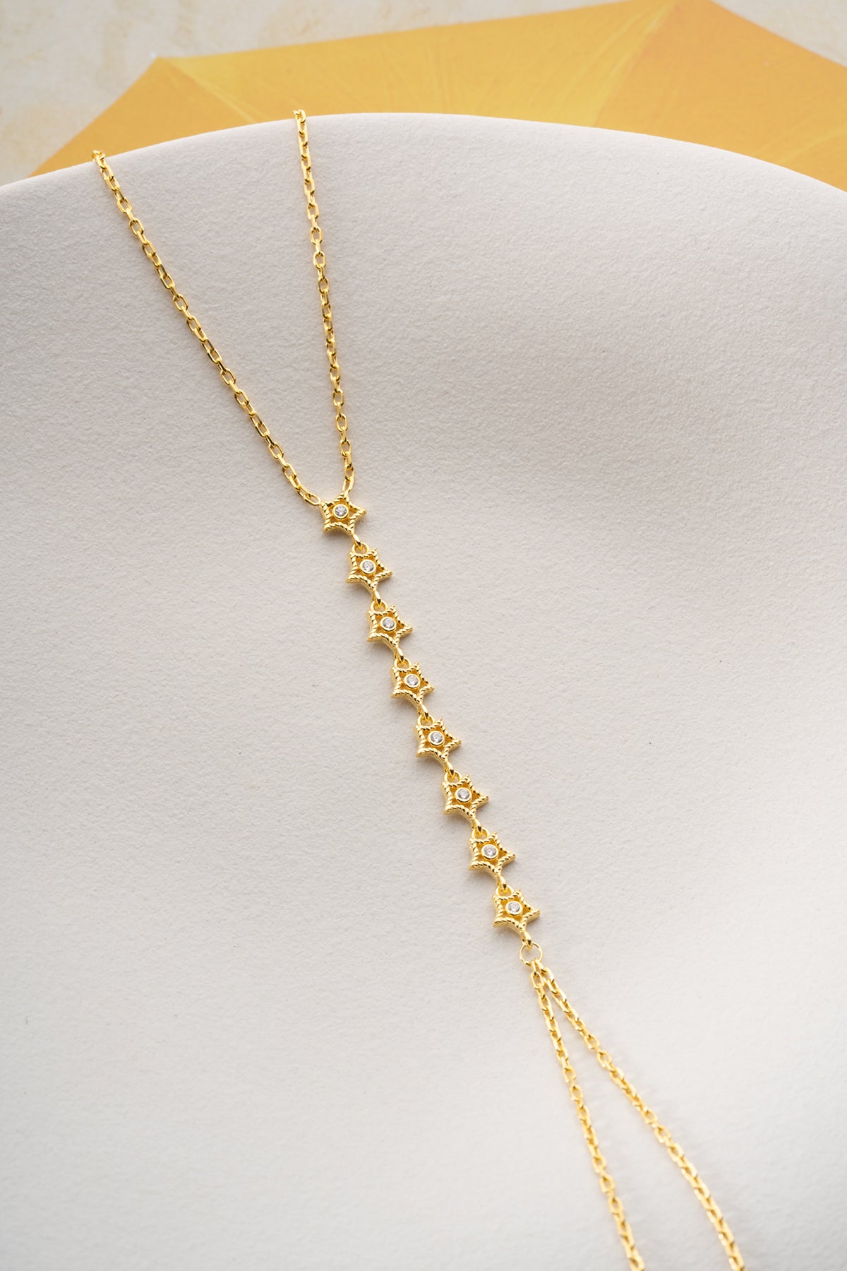 Star Link Gold Hand Chain Bracelet