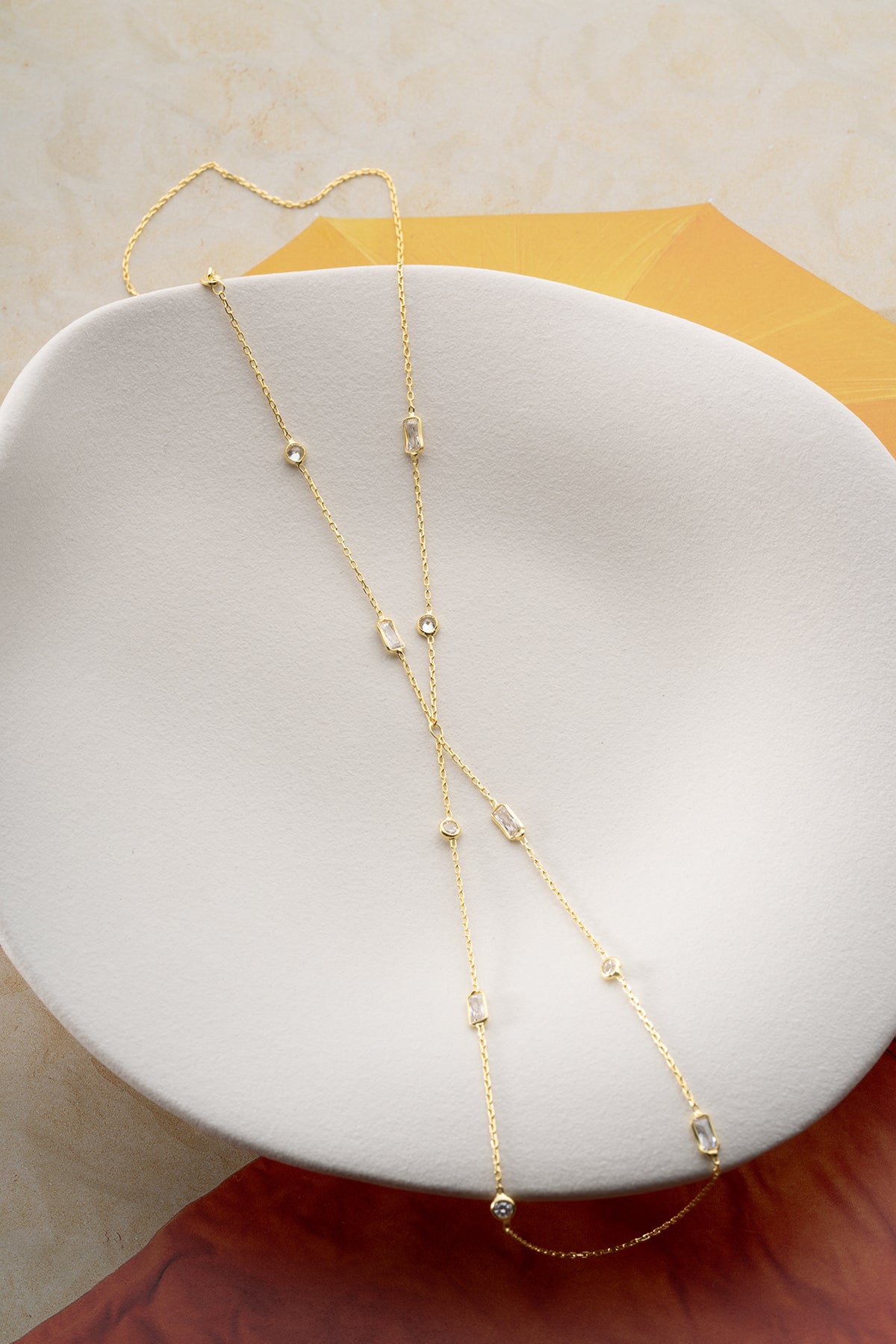 Mixed Crystal Gold Hand Chain Bracelet