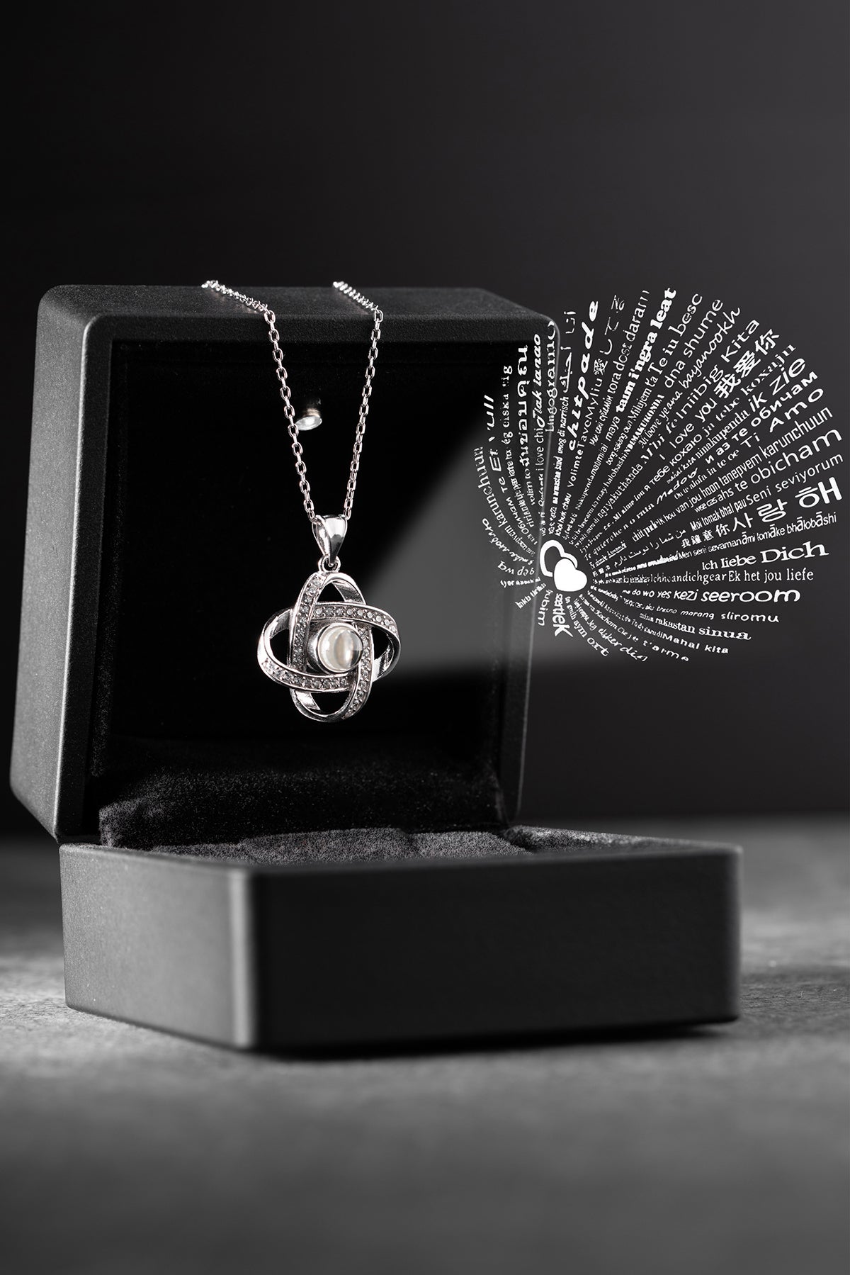 Pearl Infinity Knot Pendant Necklace