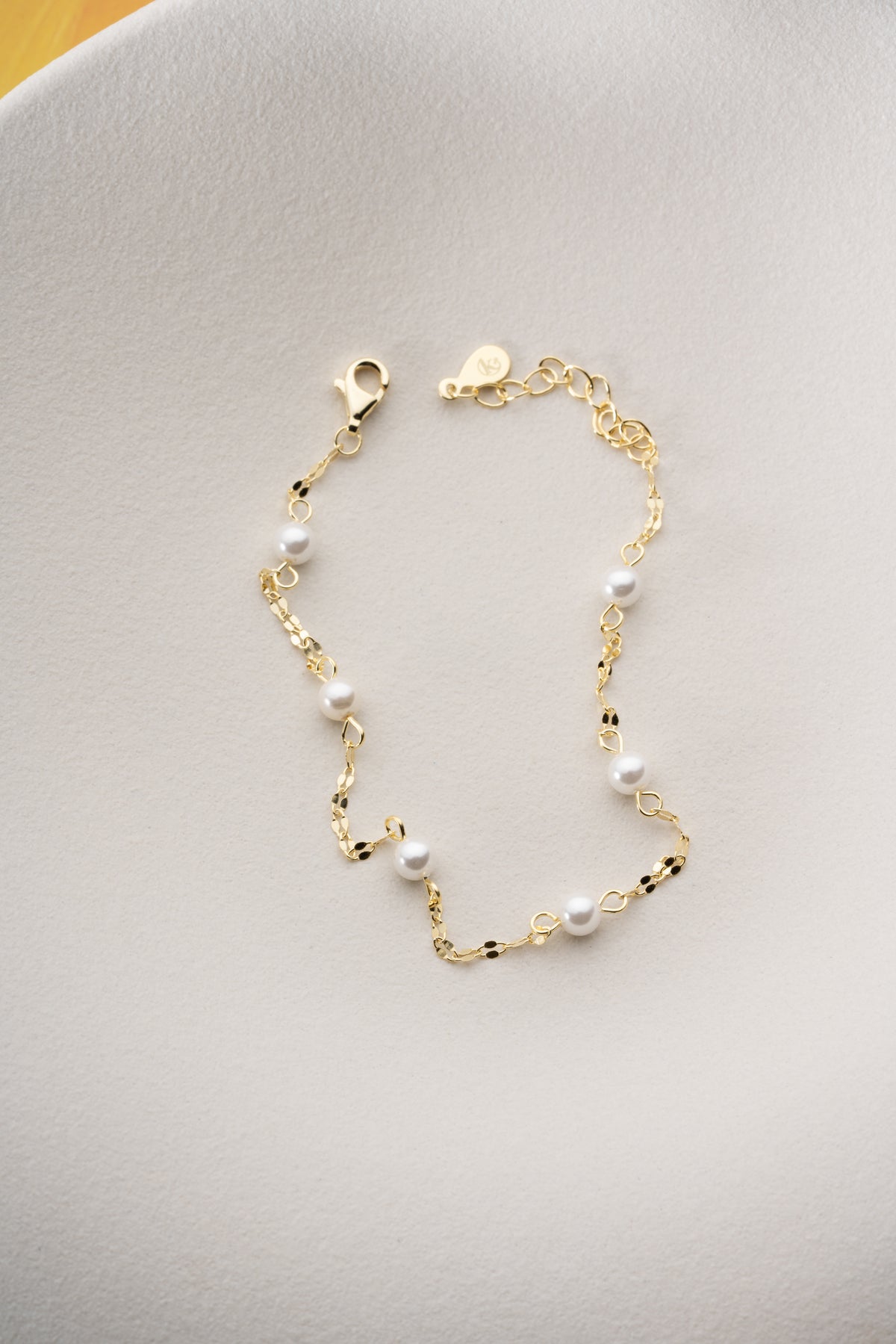Pearl Station Chain Bracelet
