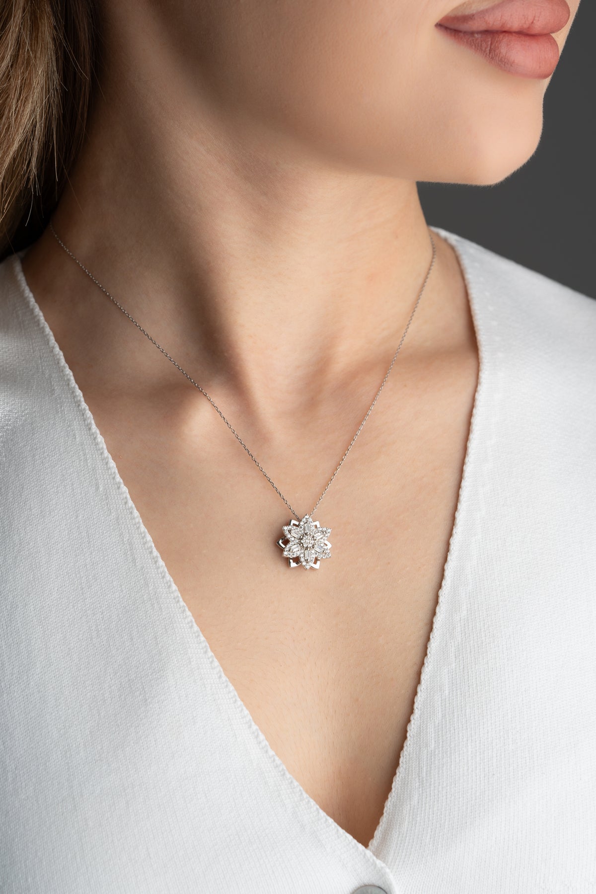 Spinner Lotus Flower Necklace