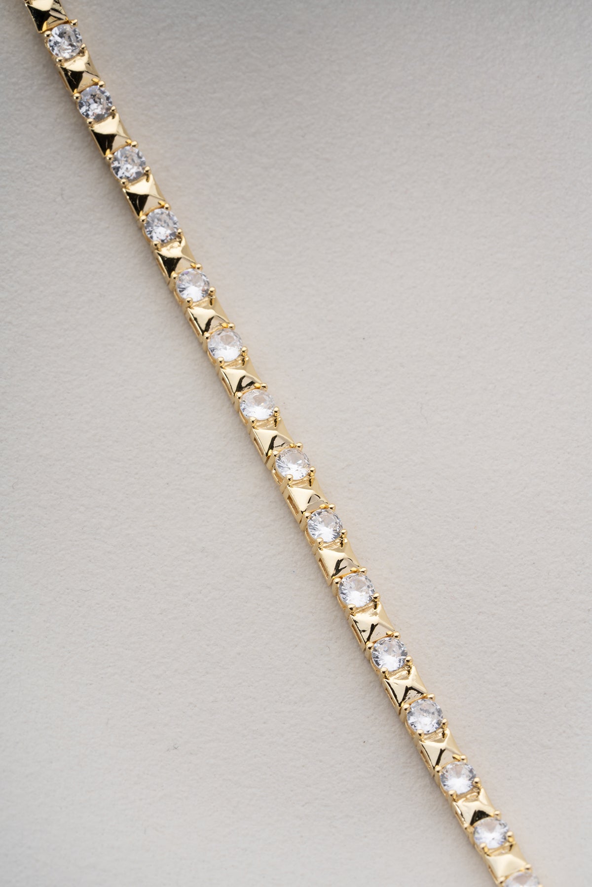 Sparkling CZ Tennis Bracelet in Gold