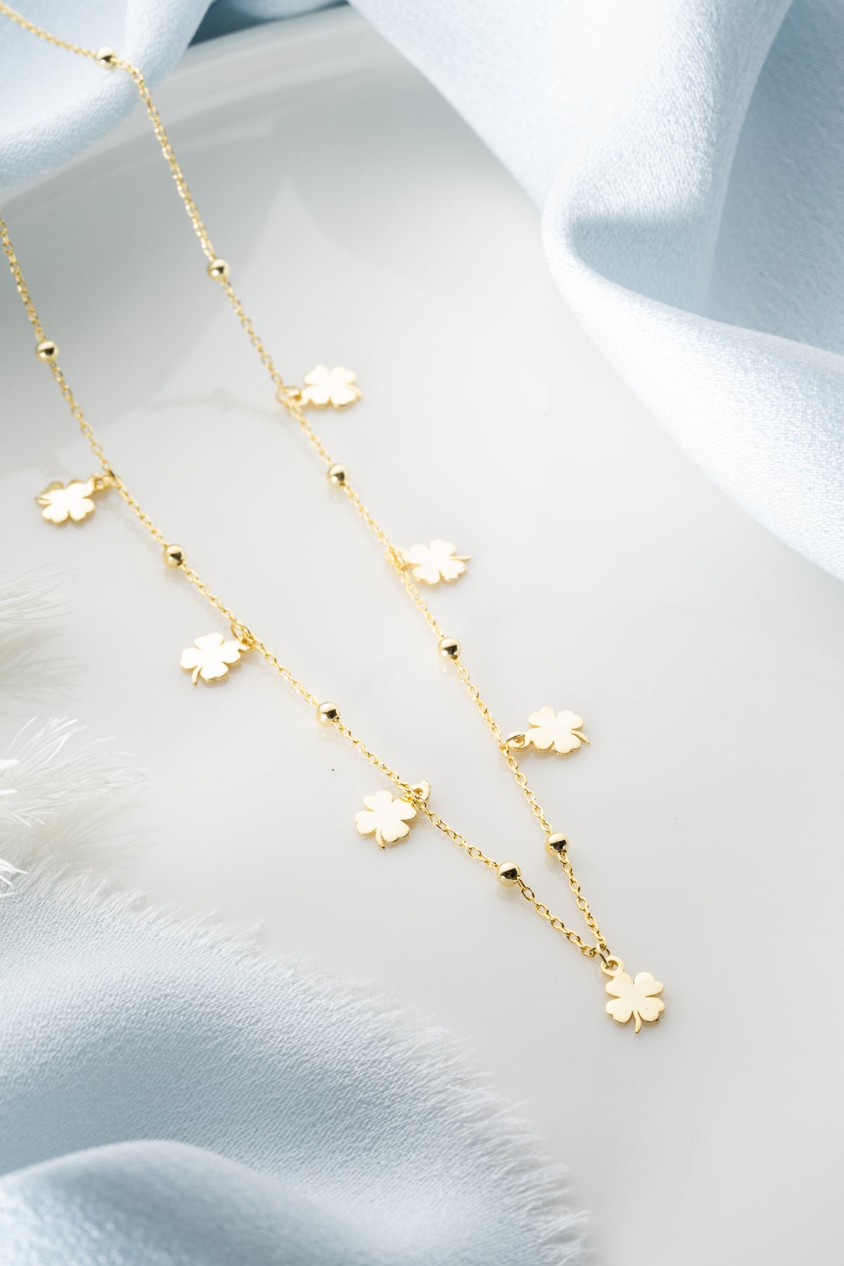 Four Leaf Clover Charm Necklace