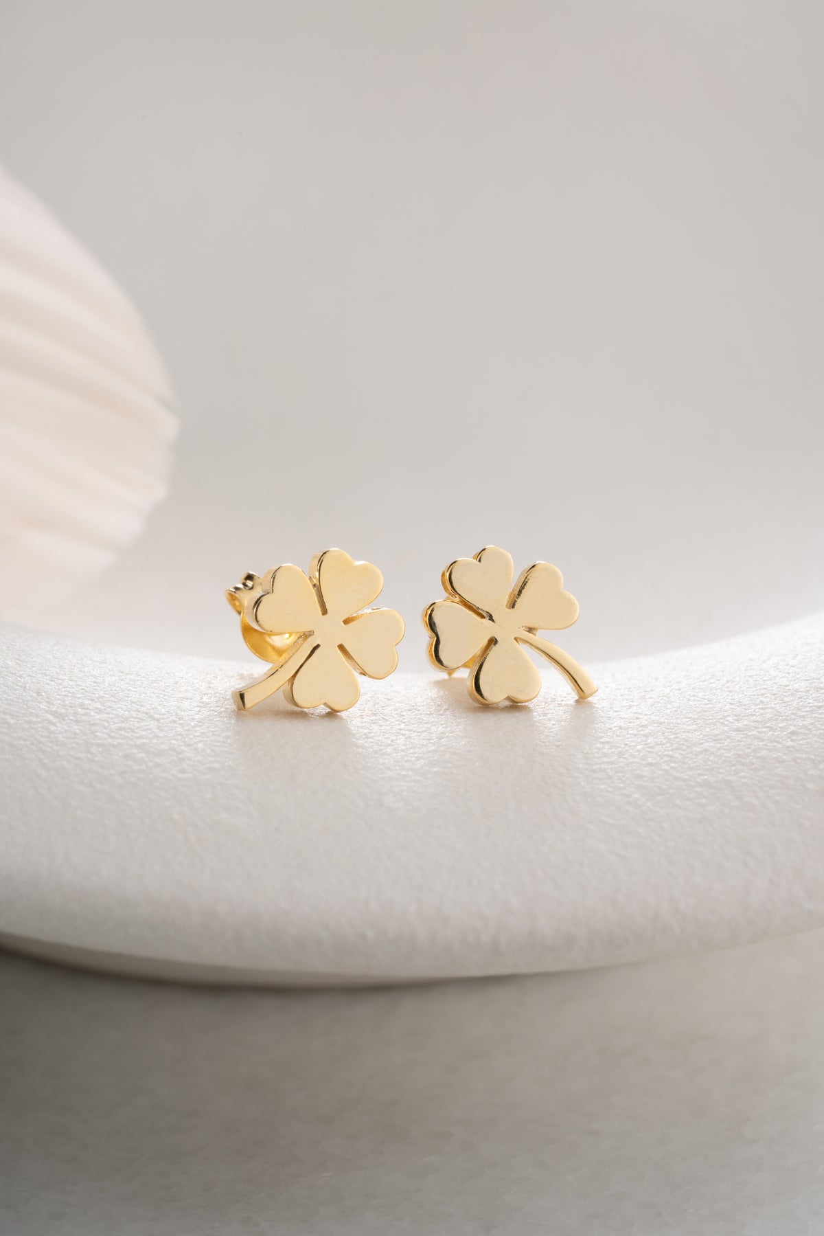 Four Leaf Clover Stud Earrings