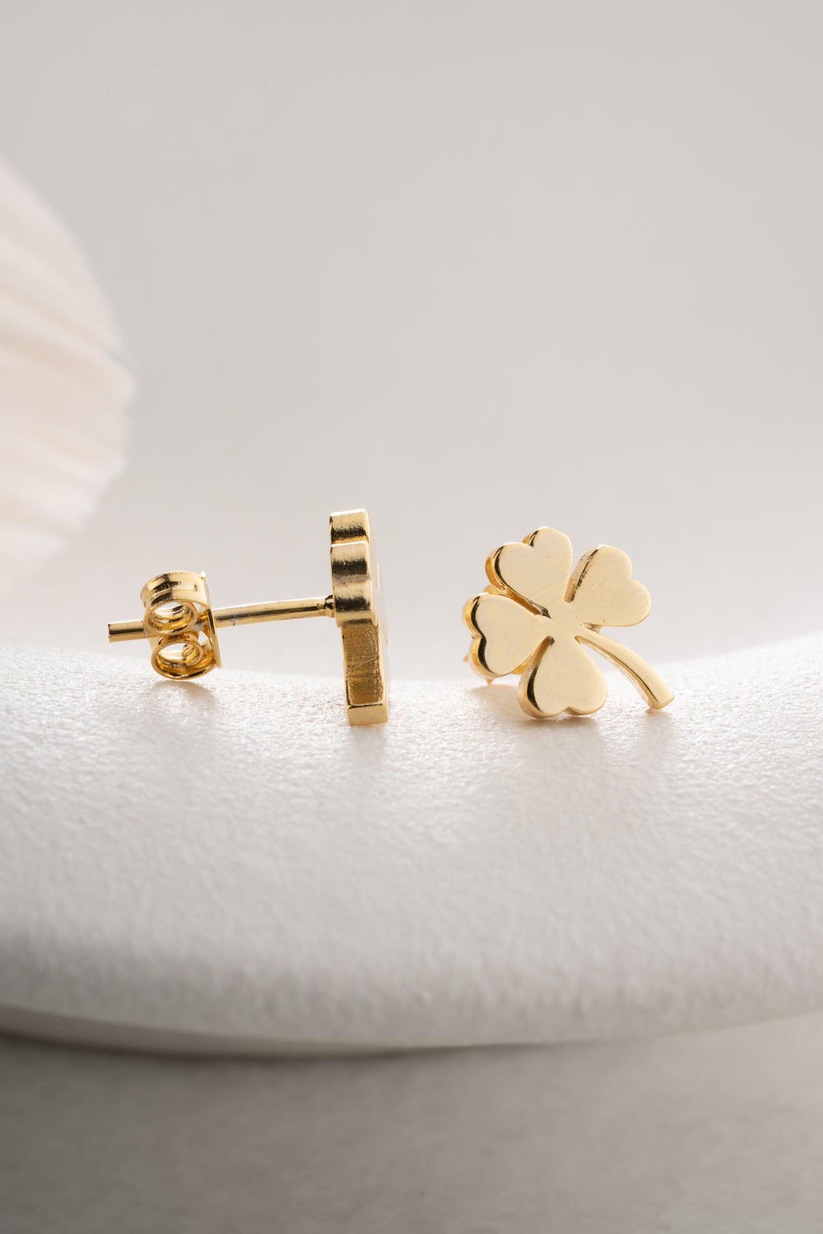 Four Leaf Clover Stud Earrings