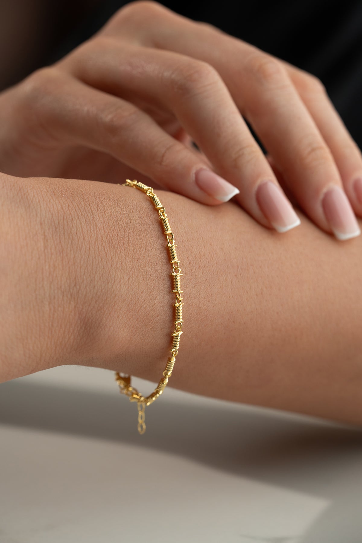 Twisted Wire Link Chain Bracelet